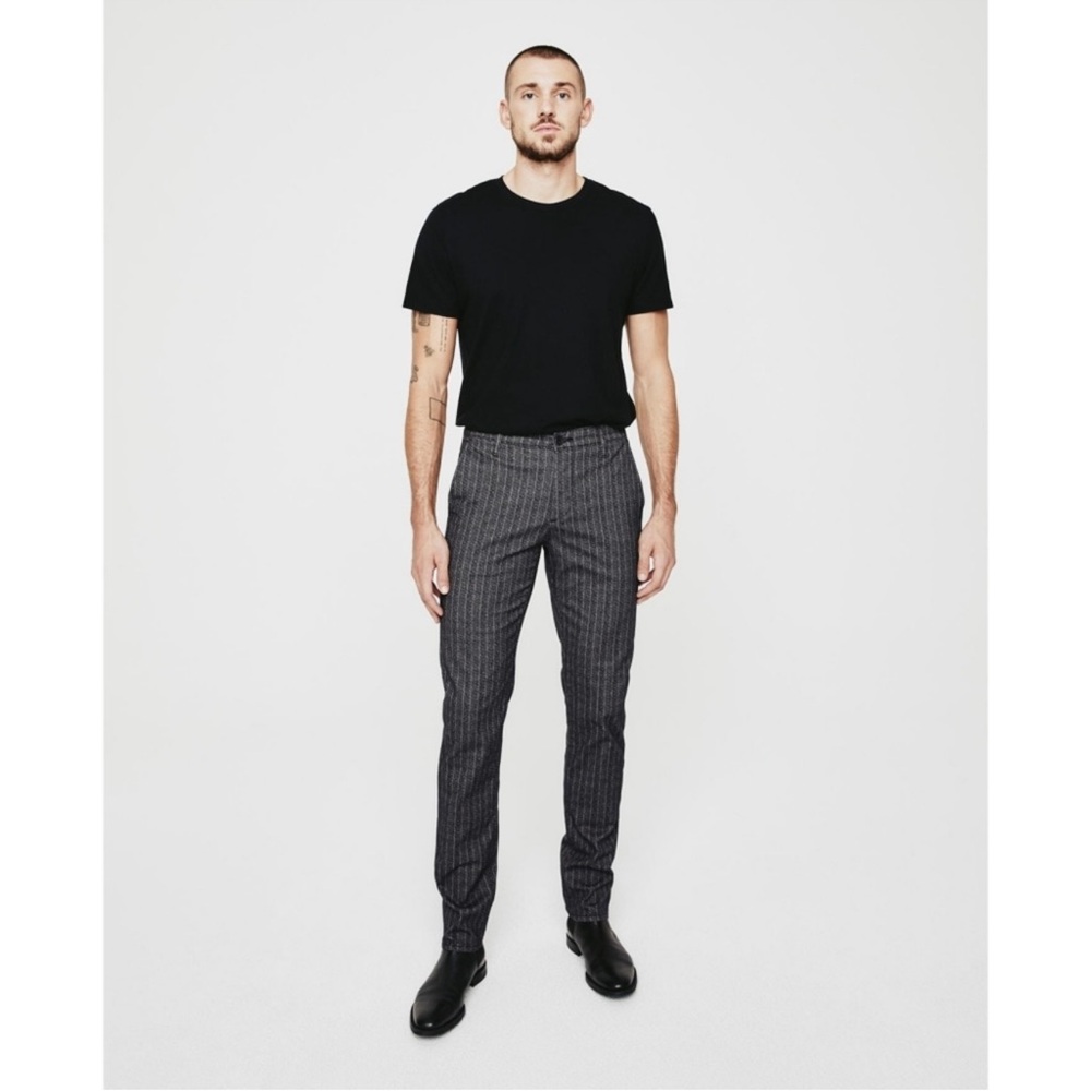 Men's Gray Striped Pants